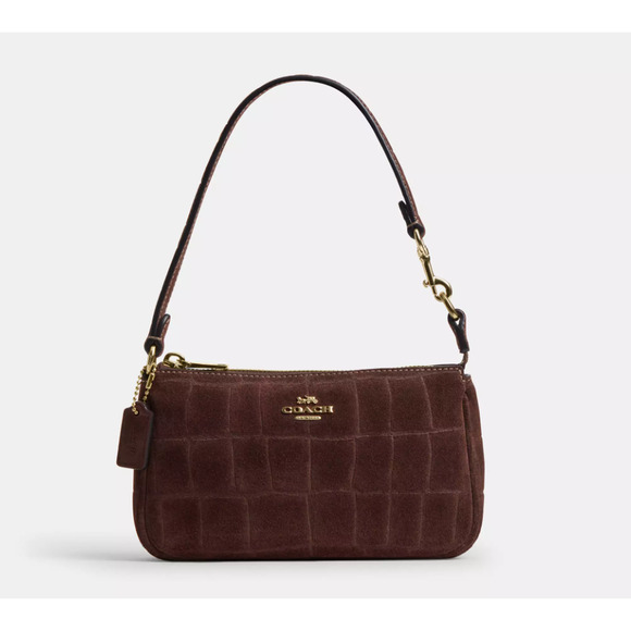 Coach Nolita 19 CCF61, embossed crocodile/Gold/Maple - Picture 1 of 15